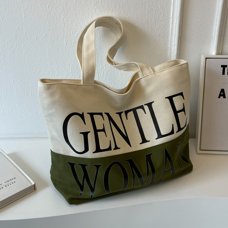 Japanese Style Large Capacity Canvas Tote Bag for Women - Versatile Casual Mommy Shoulder Bag for Class and Commuting Japanese Style Large Capacity Canvas Tote Bag for Women - Versatile Casual Mommy Shoulder Bag for Class and Commuting