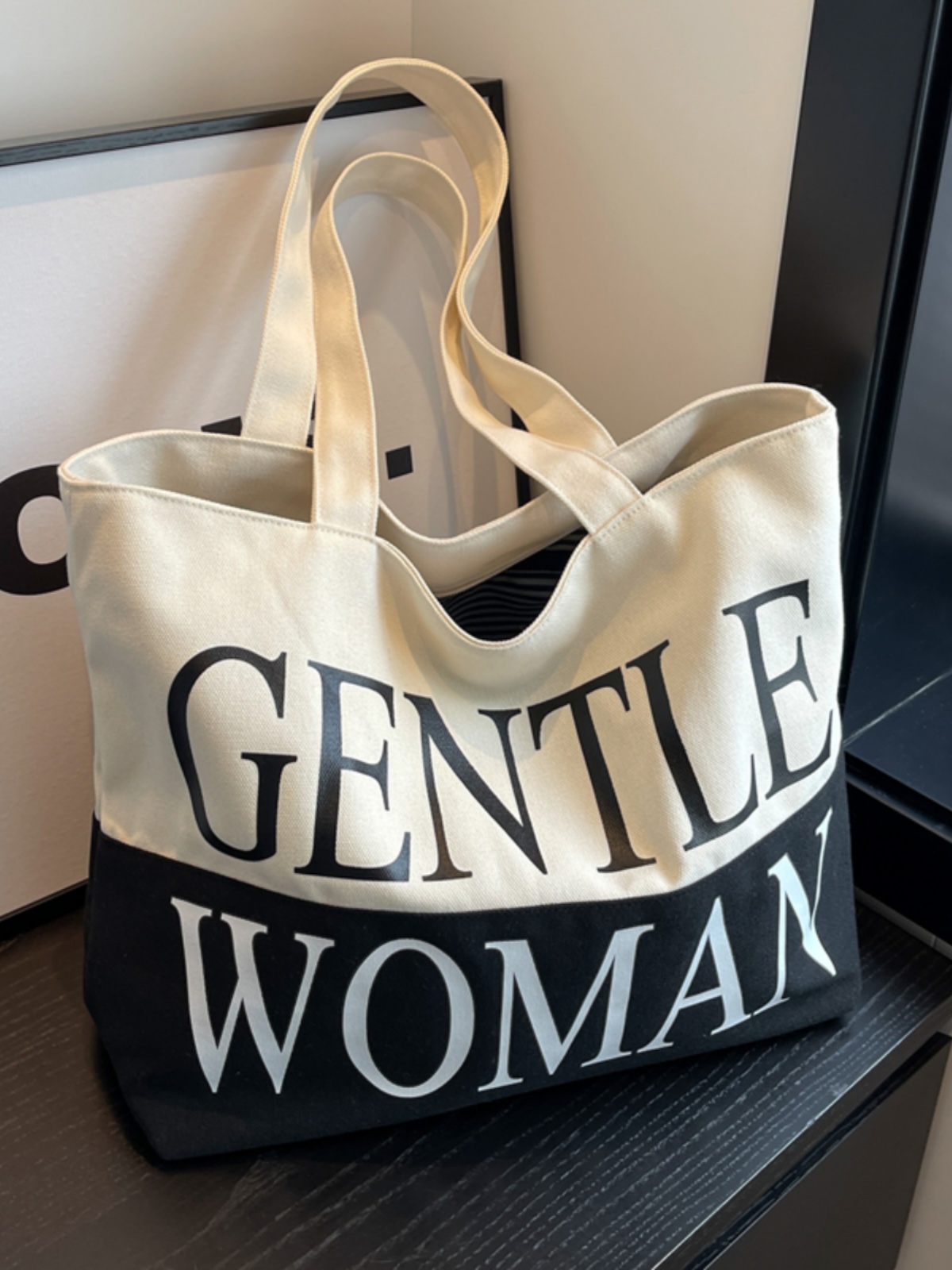 Japanese Style Large Capacity Canvas Tote Bag for Women - Versatile Casual Mommy Shoulder Bag for Class and Commuting Japanese Style Large Capacity Canvas Tote Bag for Women - Versatile Casual Mommy Shoulder Bag for Class and Commuting