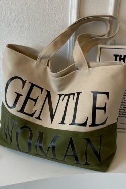 Japanese Style Large Capacity Canvas Tote Bag for Women - Versatile Casual Mommy Shoulder Bag for Class and Commuting