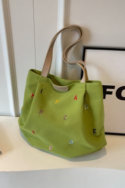 Japanese-Style Large-Capacity Shoulder Bag for Students - Versatile Casual Tote for Class and Commuting