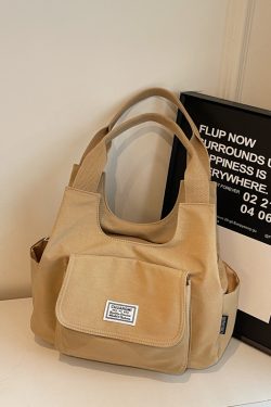 Japanese-Style Oxford Cloth Tote Bag for Women - 2025 Model, Large Capacity Handheld Shoulder Bag for Commuting and Classes