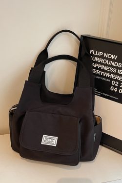 Japanese-Style Oxford Cloth Tote Bag for Women - 2025 Model, Large Capacity Handheld Shoulder Bag for Commuting and Classes