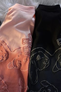 Japanese-Style Sweet Rabbit Print Short-Sleeve T-Shirt for Men & Women, Plus Size, Loose-Fitting, College Style, Pure Cotton, Versatile Couple Top