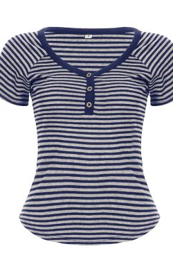 Korean Aesthetic Striped One-Shoulder Sheer Long Sleeve T-Shirt Top for Women - Lightweight Versatile Fashion Essential