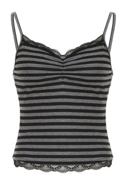 Korean Aesthetic Striped One-Shoulder Sheer Long Sleeve T-Shirt Top for Women - Lightweight Versatile Fashion Essential