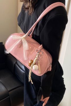 Korean Ballet-Style Underarm Bowling Bag - Women's Shoulder Bag for Spring/Summer 2025 Fashion Trend