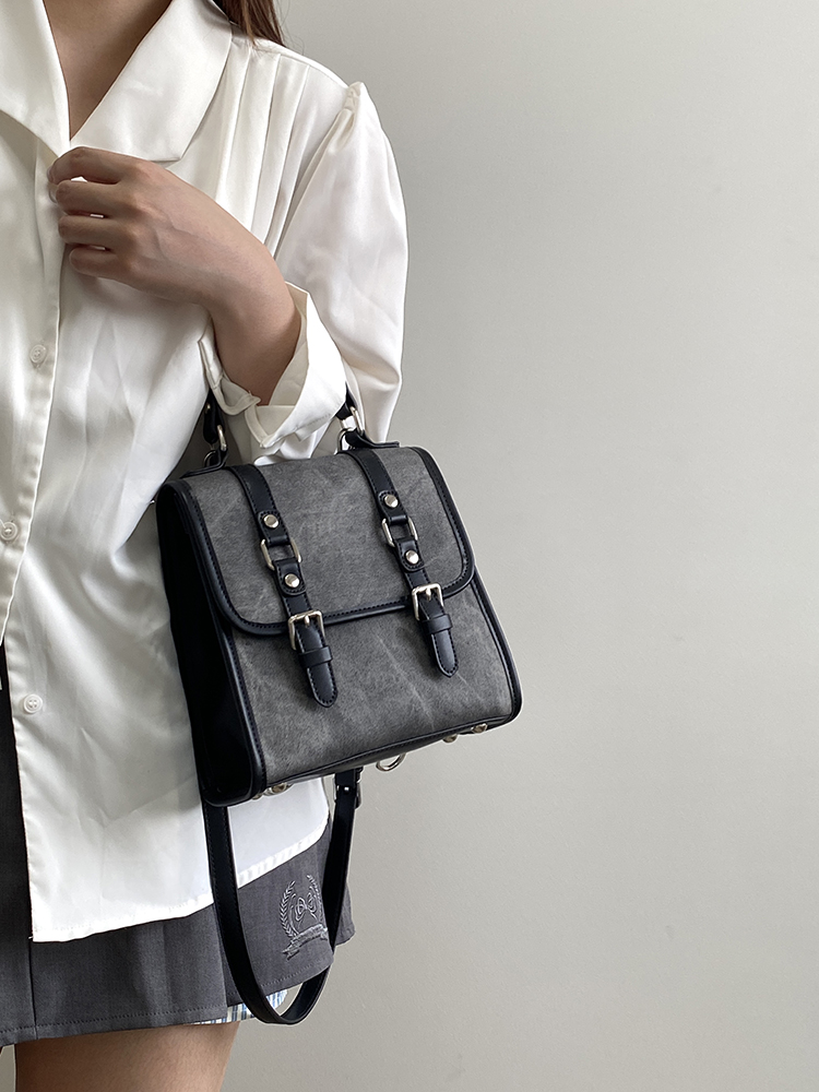 Korean Retro Women's Tote Bag - Versatile Dual-Use Small Backpack for College Style - 2025 Niche Design Korean Retro Women's Tote Bag - Versatile Dual-Use Small Backpack for College Style - 2025 Niche Design