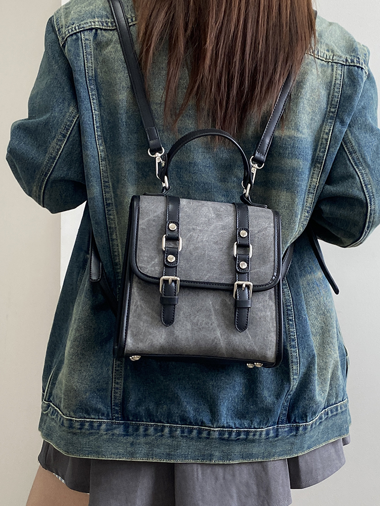 Korean Retro Women's Tote Bag - Versatile Dual-Use Small Backpack for College Style - 2025 Niche Design Korean Retro Women's Tote Bag - Versatile Dual-Use Small Backpack for College Style - 2025 Niche Design