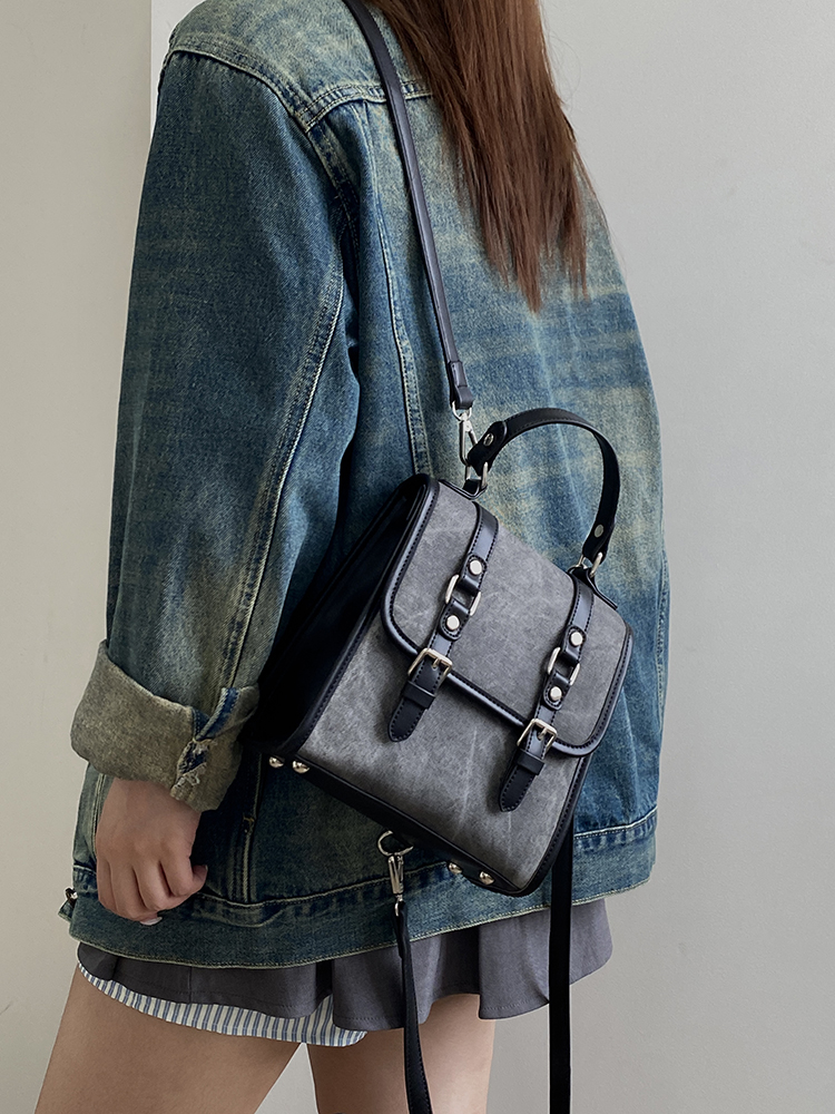 Korean Retro Women's Tote Bag - Versatile Dual-Use Small Backpack for College Style - 2025 Niche Design Korean Retro Women's Tote Bag - Versatile Dual-Use Small Backpack for College Style - 2025 Niche Design