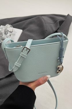 Korean Style Fashion Bucket Bag for Women, Trendy Versatile Shoulder Bag, 2025 Summer High-End Casual Accessory