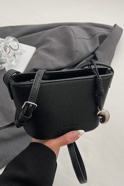 Korean Style Fashion Bucket Bag for Women, Trendy Versatile Shoulder Bag, 2025 Summer High-End Casual Accessory