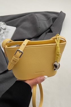 Korean Style Fashion Bucket Bag for Women, Trendy Versatile Shoulder Bag, 2025 Summer High-End Casual Accessory