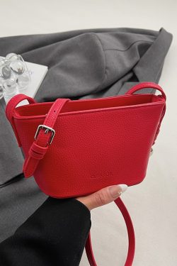 Korean Style Fashion Bucket Bag for Women, Trendy Versatile Shoulder Bag, 2025 Summer High-End Casual Accessory