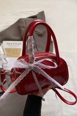 Korean Style Handheld Bowling Bag for Women - Fashionable Versatile Shoulder Crossbody Bag - Simple Casual 2025 Design