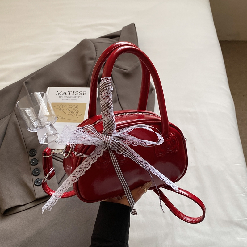 Korean Style Handheld Bowling Bag for Women - Fashionable Versatile Shoulder Crossbody Bag - Simple Casual 2025 Design Korean Style Handheld Bowling Bag for Women - Fashionable Versatile Shoulder Crossbody Bag - Simple Casual 2025 Design