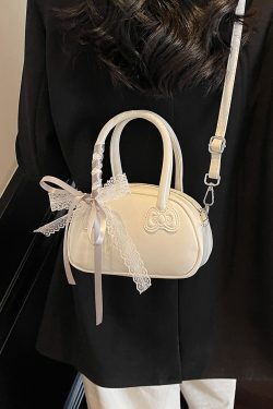 Korean Style Handheld Bowling Bag for Women - Fashionable Versatile Shoulder Crossbody Bag - Simple Casual 2025 Design