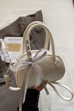 Korean Style Handheld Bowling Bag for Women - Fashionable Versatile Shoulder Crossbody Bag - Simple Casual 2025 Design