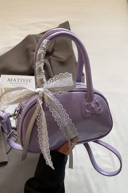 Korean Style Handheld Bowling Bag for Women - Fashionable Versatile Shoulder Crossbody Bag - Simple Casual 2025 Design