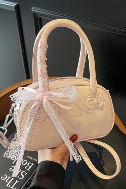 Korean Style Handheld Bowling Bag for Women - Fashionable Versatile Shoulder Crossbody Bag - Simple Casual 2025 Design