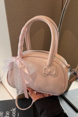 Korean Style Handheld Bowling Bag for Women - Fashionable Versatile Shoulder Crossbody Bag - Simple Casual 2025 Design