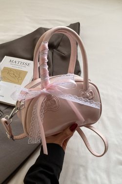 Korean Style Handheld Bowling Bag for Women - Fashionable Versatile Shoulder Crossbody Bag - Simple Casual 2025 Design