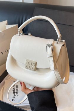 Korean Style Handheld Saddle Bag - 2025 Summer Minimalist Versatile Shoulder & Crossbody Bag for Fashion Lovers