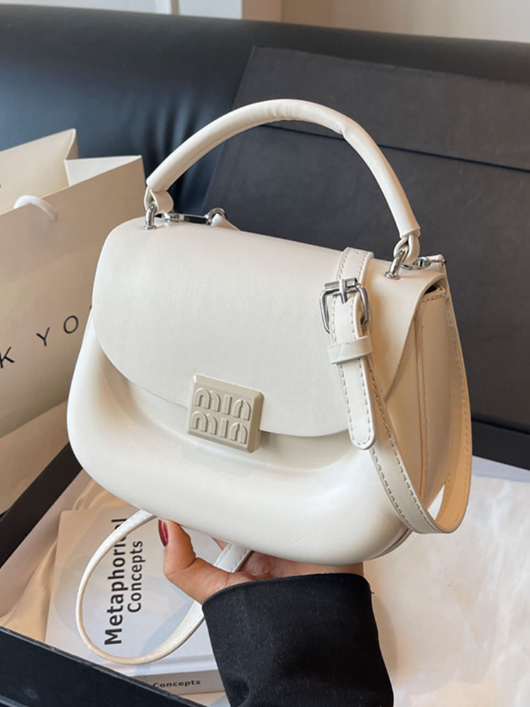 Korean Style Handheld Saddle Bag - 2025 Summer Minimalist Versatile Shoulder & Crossbody Bag for Fashion Lovers Korean Style Handheld Saddle Bag - 2025 Summer Minimalist Versatile Shoulder & Crossbody Bag for Fashion Lovers