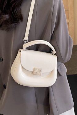 Korean Style Handheld Saddle Bag - 2025 Summer Minimalist Versatile Shoulder & Crossbody Bag for Fashion Lovers
