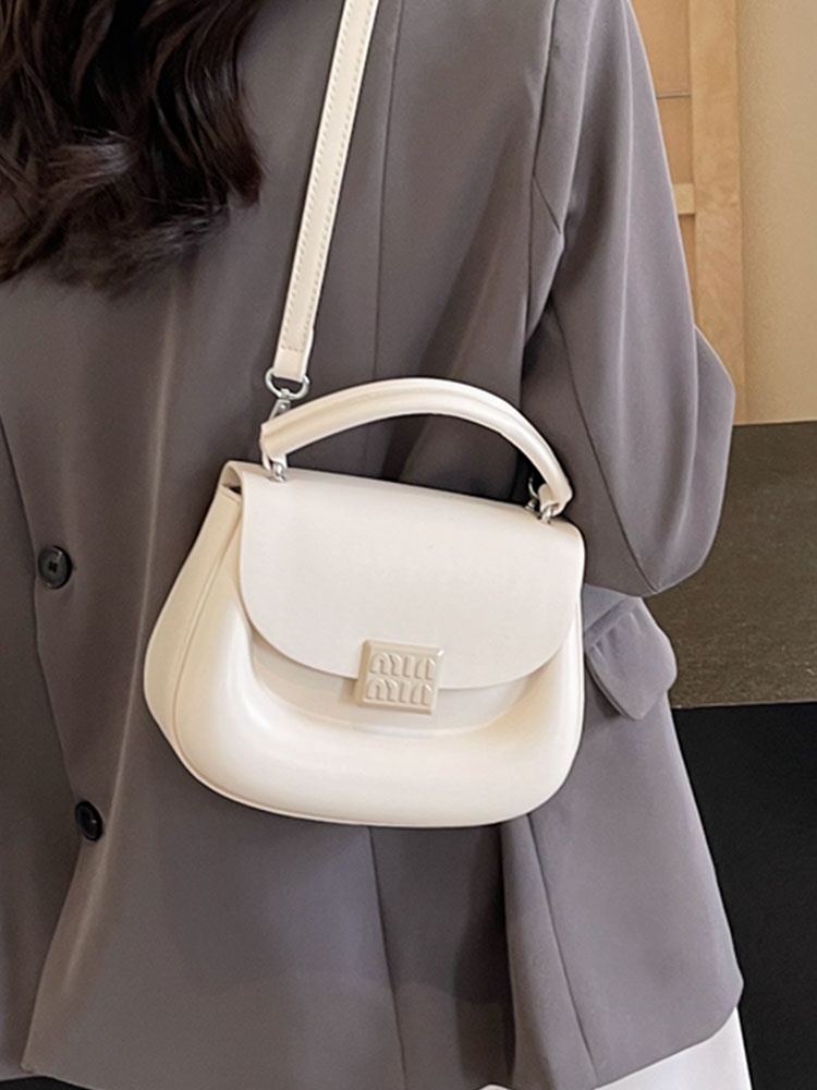 Korean Style Handheld Saddle Bag - 2025 Summer Minimalist Versatile Shoulder & Crossbody Bag for Fashion Lovers Korean Style Handheld Saddle Bag - 2025 Summer Minimalist Versatile Shoulder & Crossbody Bag for Fashion Lovers