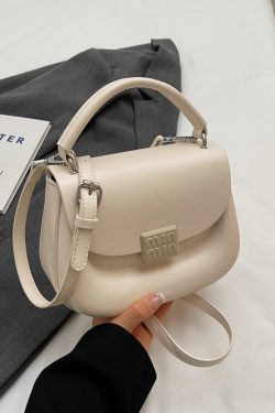 Korean Style Handheld Saddle Bag - 2025 Summer Minimalist Versatile Shoulder & Crossbody Bag for Fashion Lovers