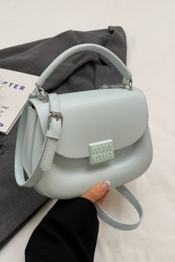 Korean Style Handheld Saddle Bag - 2025 Summer Minimalist Versatile Shoulder & Crossbody Bag for Fashion Lovers