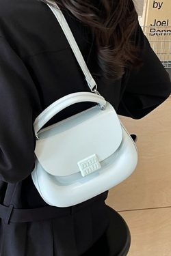 Korean Style Handheld Saddle Bag - 2025 Summer Minimalist Versatile Shoulder & Crossbody Bag for Fashion Lovers