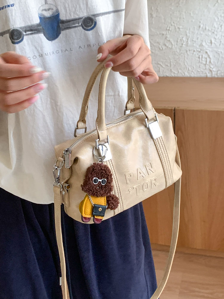 Korean Style High-End Single-Shoulder Handbag for Women - Versatile 2025 Summer Crossbody Boston Bag Korean Style High-End Single-Shoulder Handbag for Women - Versatile 2025 Summer Crossbody Boston Bag