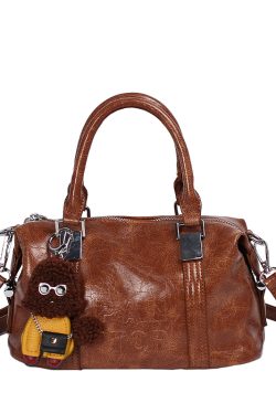 Korean Style High-End Single-Shoulder Handbag for Women - Versatile 2025 Summer Crossbody Boston Bag