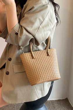 Korean Style High-End Women's Bucket Bag - Versatile Spring/Summer Crossbody Shoulder Handbag 2025 Fashionable Design