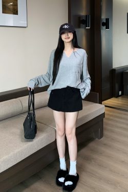 Korean Style High Waist White A-Line Denim Skirt Shorts for Women - Slimming, Versatile Summer Fashion with Pockets