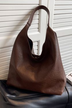 Korean Style Large-Capacity Shoulder Bag for Women - Retro Versatile Tote for Work and Commuting - Autumn Winter 2025 Collection