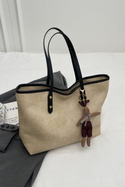 Korean Style Large-Capacity Tote Bag for Women - Versatile Work and Casual Commuting Shoulder Bag, New 2025 Model