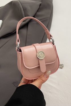 Korean-Style Mini Coin Purse Handbag for Women - 2025 High-End Single Shoulder Crossbody Saddle Bag