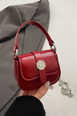 Korean-Style Mini Coin Purse Handbag for Women - 2025 High-End Single Shoulder Crossbody Saddle Bag