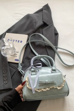 Korean-Style Minimalist Bow Single-Shoulder Crossbody Bag for Women - 2025 Summer High-End Small Square Commuter Bag