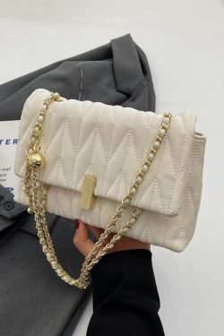 Korean-Style Minimalist Casual Women's Diamond-Patterned Small Square Bag - High-End Niche Shoulder Bag for Spring/Summer 2025