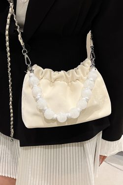 Korean-Style Minimalist Crossbody Bucket Handbag for Women - Versatile Fashionable Design for Commuting - Summer 2025 Collection