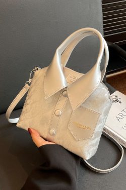Korean-Style Minimalist Crossbody Handbag for Women, Trendy Casual Design 2025, Niche Personality Fashion Bag