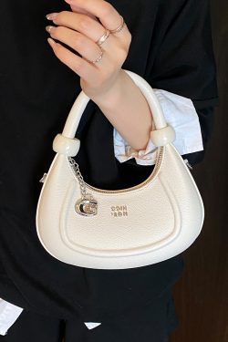 Korean-Style Minimalist Retro Handbag for Women - 2025 Summer Versatile Crossbody Dumpling Bag