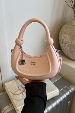 Korean-Style Minimalist Retro Handbag for Women - 2025 Summer Versatile Crossbody Dumpling Bag