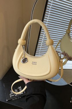 Korean-Style Minimalist Retro Handbag for Women - 2025 Summer Versatile Crossbody Dumpling Bag