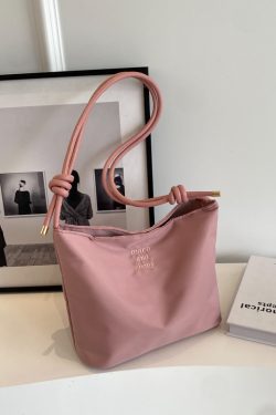 Korean-Style Minimalist Tote Bag for Women - Versatile Underarm Shoulder Bag with High-End Feel for Summer 2025 Fashion