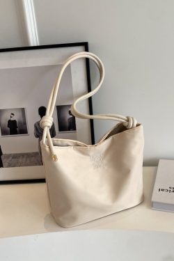 Korean-Style Minimalist Tote Bag for Women - Versatile Underarm Shoulder Bag with High-End Feel for Summer 2025 Fashion