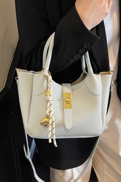 Korean Style Minimalist Versatile Crossbody Bucket Handbag for Women - 2025 Summer High-Quality Commuting Bag